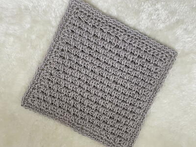 Fig Double Linen Stitch Washcloth