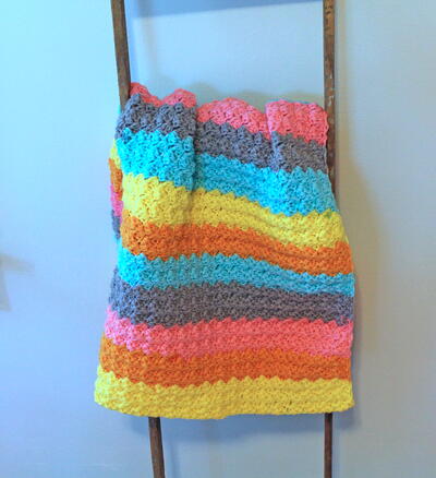 Pop Of Color Baby Blanket