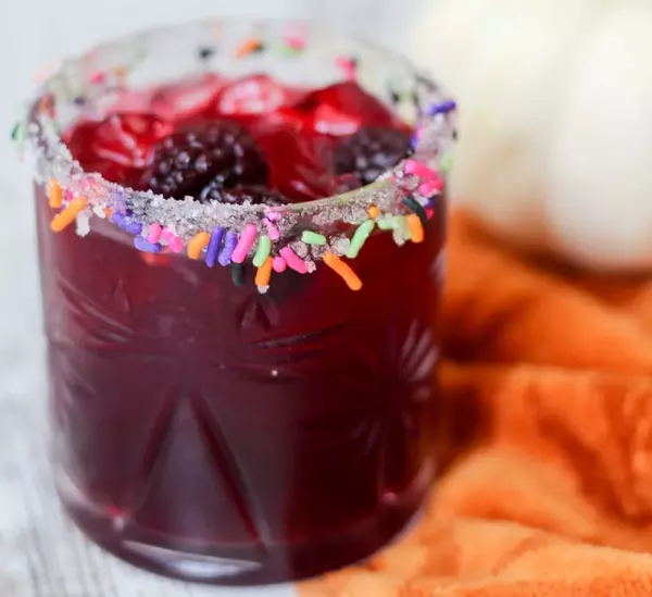 Halloween Blackberry Margarita Mocktail