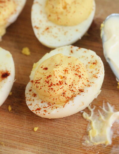 No Mustard Deviled Eggs