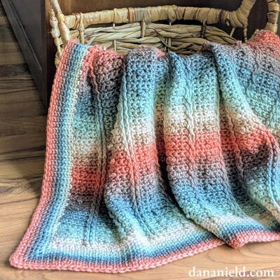 Misty Dawn Crochet Baby Blanket