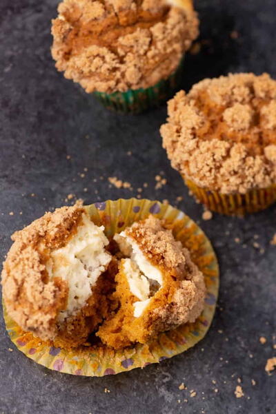 Moist Pumpkin Cheesecake Muffins You’ll Make Every Fall
