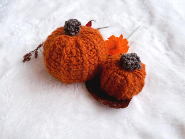 Bar Stitch Crochet Pumpkins