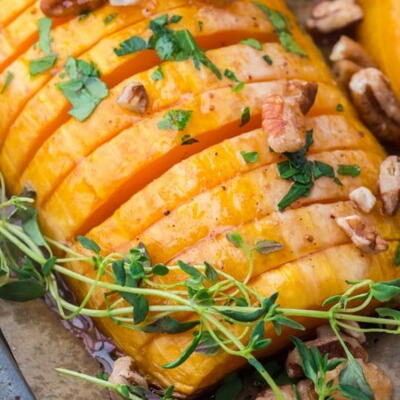 Hasselback Butternut Squash