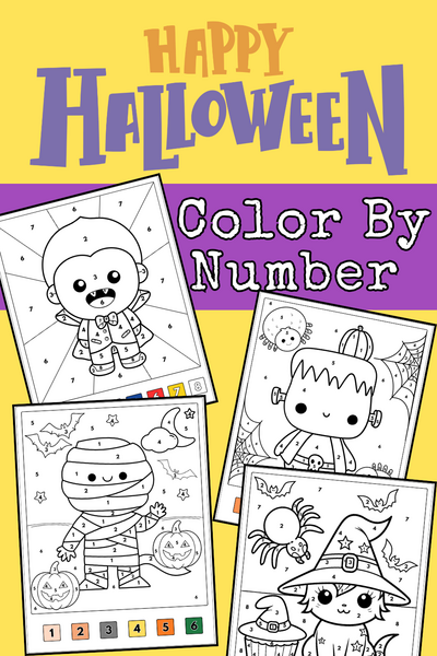 15 Fangtastic Free Halloween Color By Number Pages For Kids