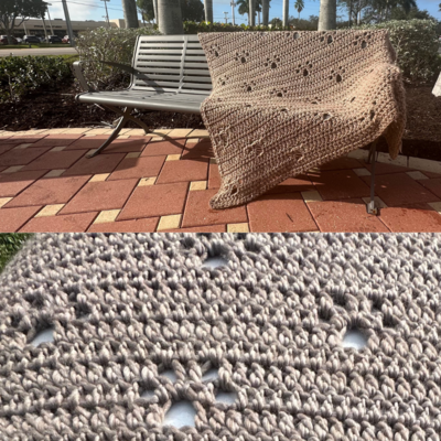 Paw Print Afghan Blanket