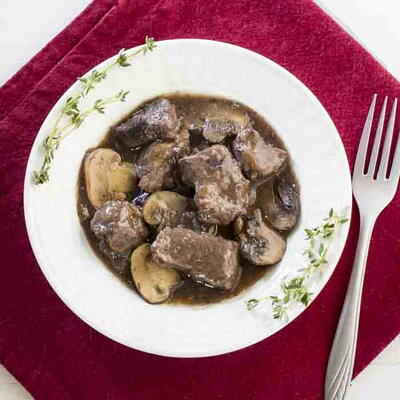 Slow Cooker Beef Stew With Mushrooms