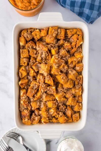 Pumpkin French Toast Casserole