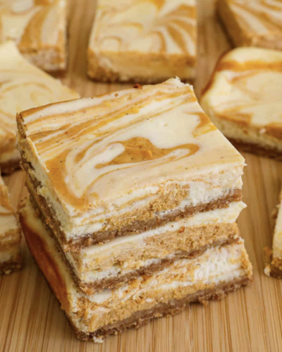 Pumpkin Cheesecake Bars