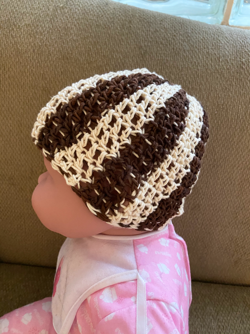Reese Candy Striped Tapestry Crochet Hat