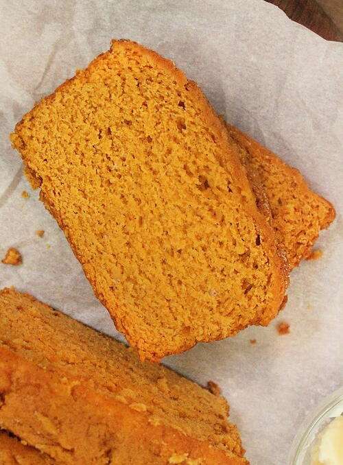 Two Ingredient Pumpkin Bread