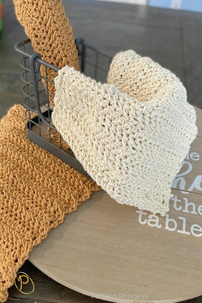 Easy Textured Crochet Dishcloth