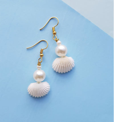 DIY Seashell Earrings
