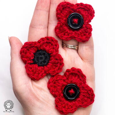 Easy Crochet Poppy