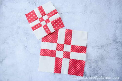 Counterchange Cross Quilt Block