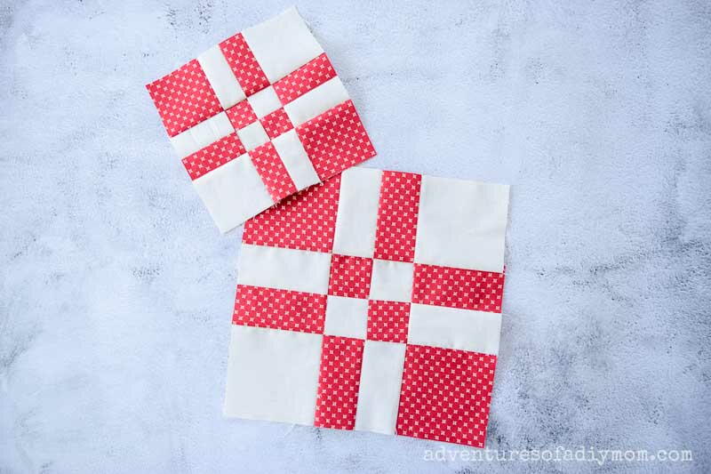 Counterchange Cross Quilt Block | FaveQuilts.com