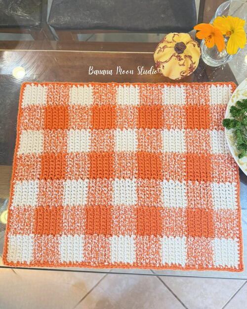 Fall Gingham Placemat