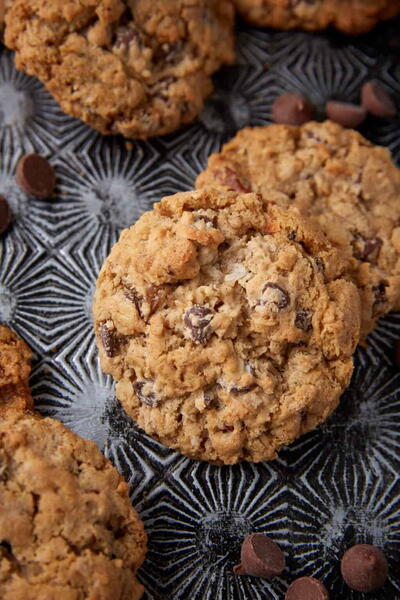 Chocolate Chip Cowboy Cookies With Coconut And Pecans