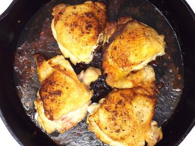 Crispy Cast-iron Chicken Thighs