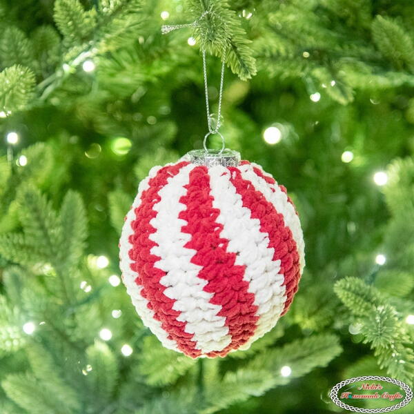 Peppermint Spiral Ornament