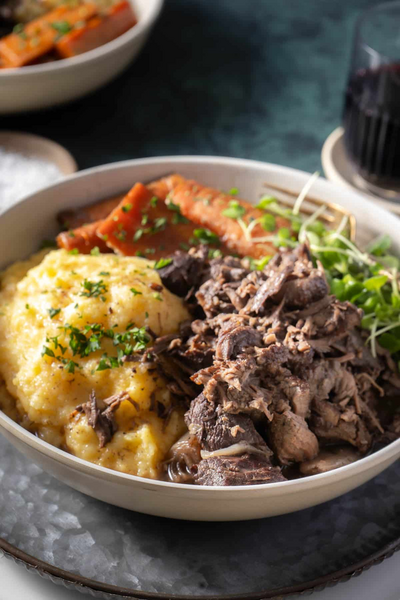 Red Wine Braised Lamb Shoulder Chops