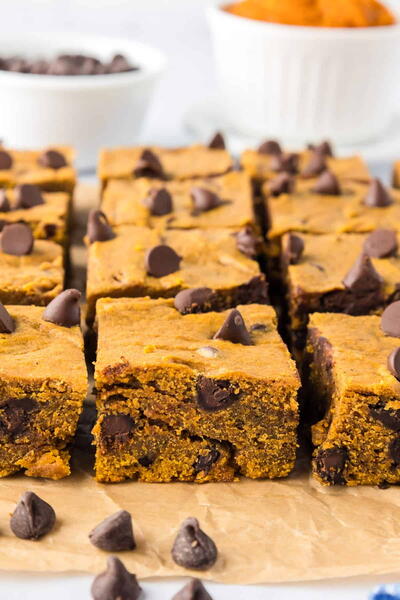 Pumpkin Chocolate Chip Bars