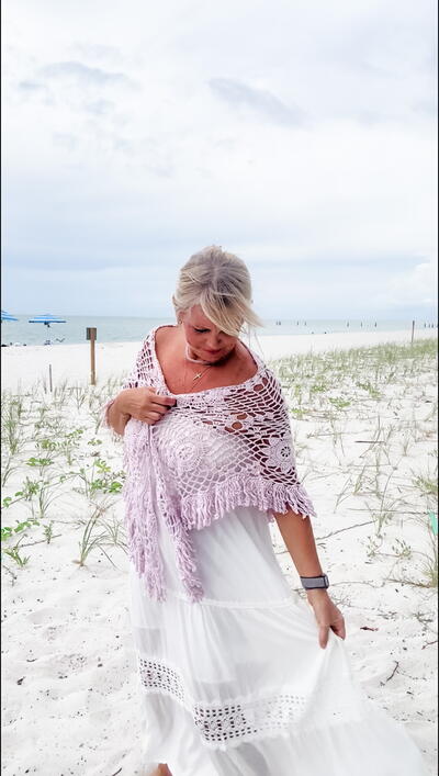 Tidal Whisper Crochet Shawl Pattern