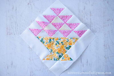 Basket Of Chips Quilt Block