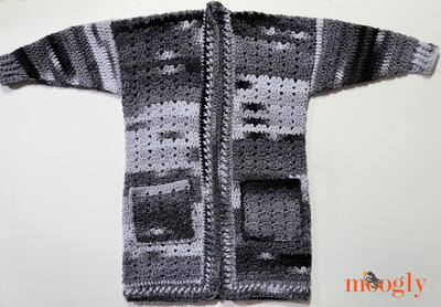 Shell Stitch Crochet Duster