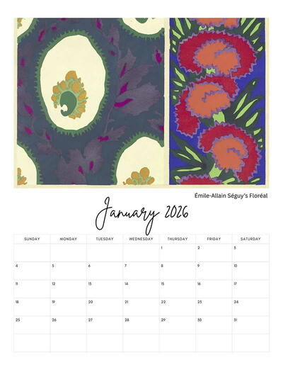 Free Printable Art Calendar