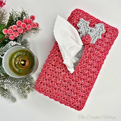Merry Tissue Box Cover