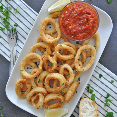 The Famous Crispy Fried Calamari From Spain | Calamares A La Andaluza