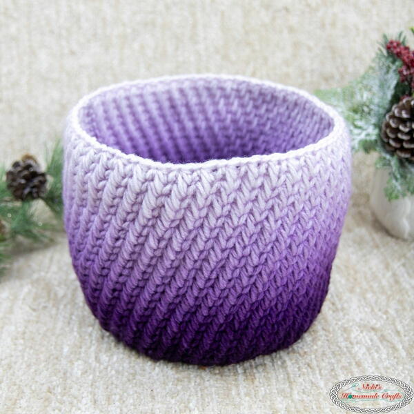 Feather Stitch Basket