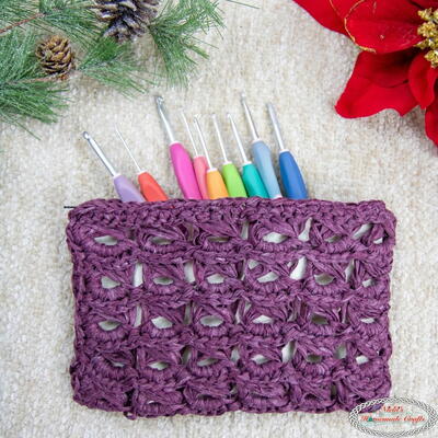 Broomstick Lace Zipper Pouch