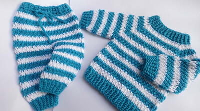 Reglan Crochet Sweater Top Down For Boys & Girls Free Pattern