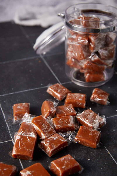 Easy Salted Caramels Made With Sweetened Condensed Milk