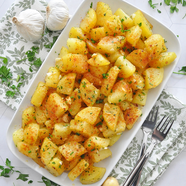 The Famous Garlic Potatoes From San Sebastian Spain