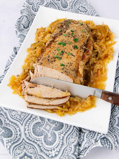 Pork And Sauerkraut Slow Cooker Recipe With Apples