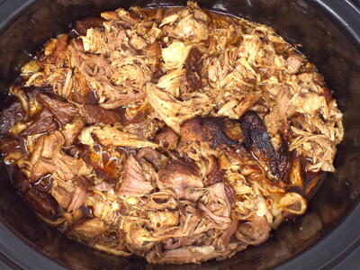 Slow Cooker Spicy Pineapple Pulled Pork