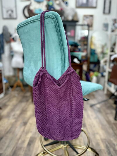 Tunisian Granny Square Bag