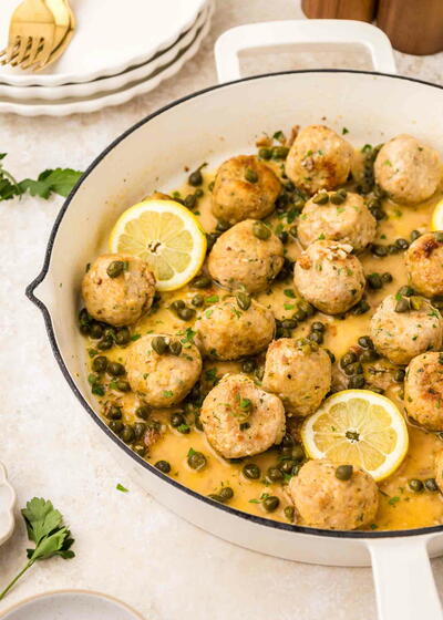 Chicken Piccata Meatballs