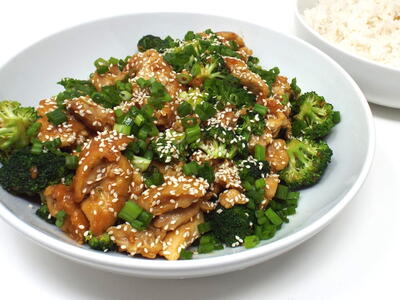Sesame Chicken And Broccoli