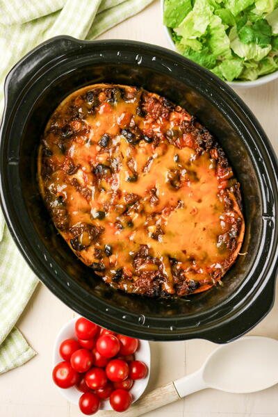 Slow Cooker Taco Casserole