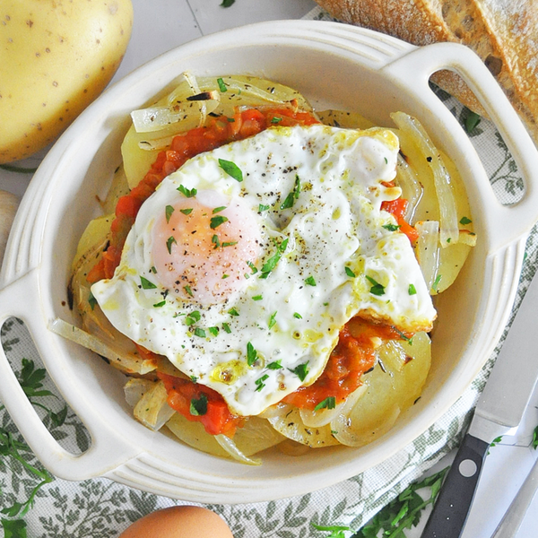 Spanish Country Potatoes With Eggs | Classic Recipe From Jaén Spain