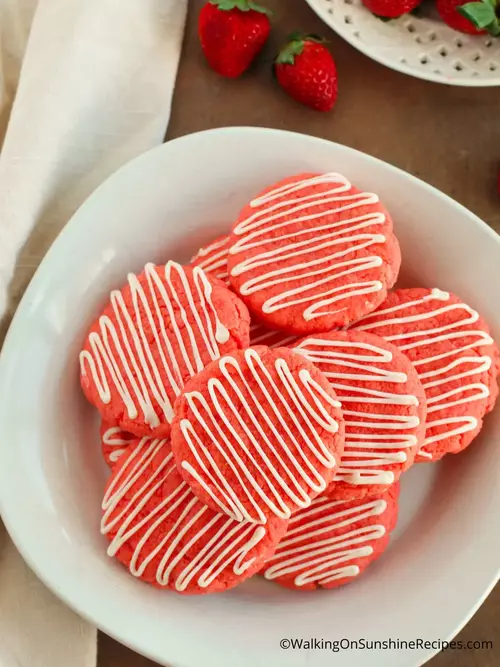 Valentine's Day Cake Mix Cookies