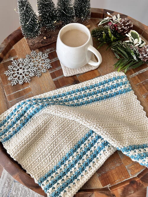 Frosty Days – Crochet Hand Towel