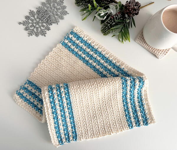 Frosty Days – Crochet Hand Towel
