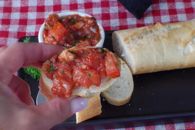Bruschetta On Baguette