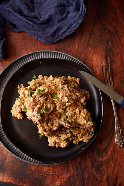 Juicy Slow Cooker Pork Chops In Homemade Cream Of Mushroom Sauce