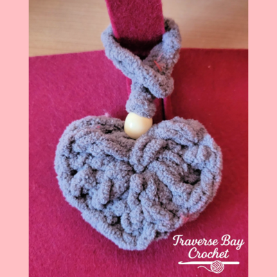 Chenille Heart Charm